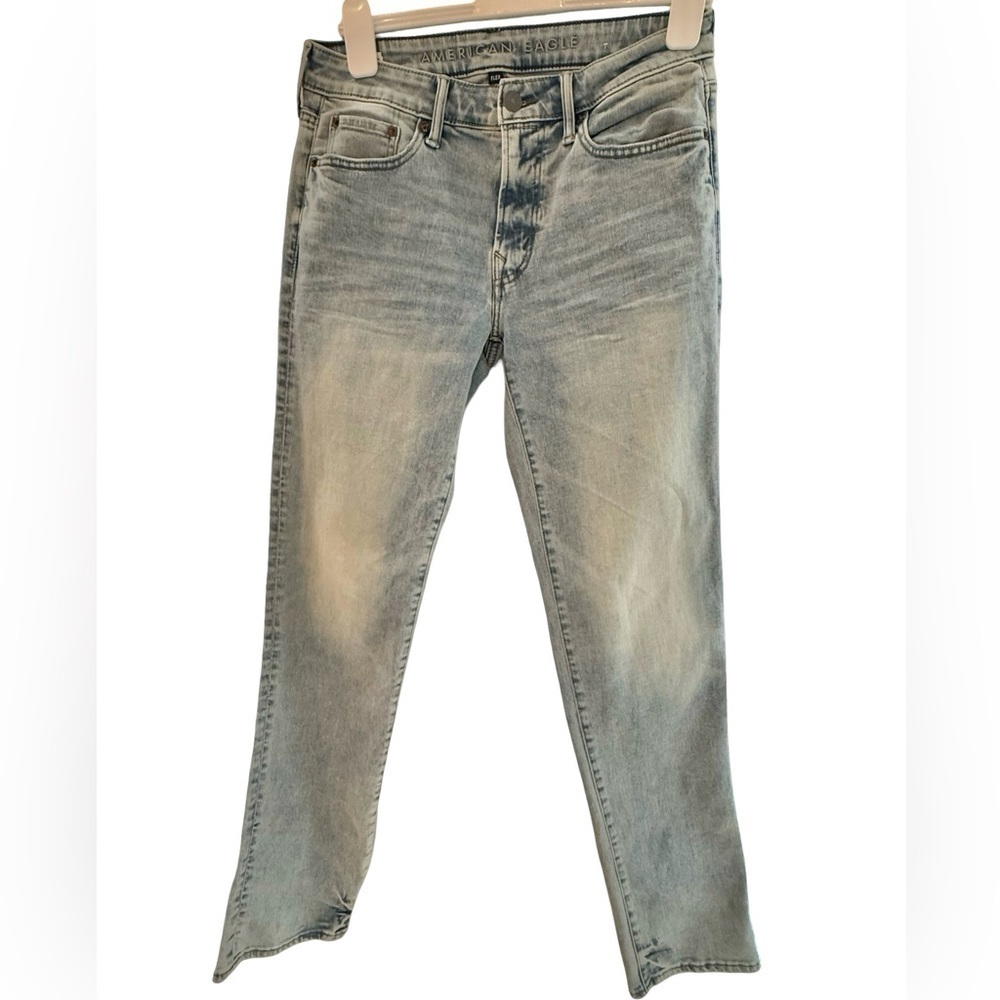 American Eagle Outfitters Original Straight Men's Faded Blue Slim Jeans